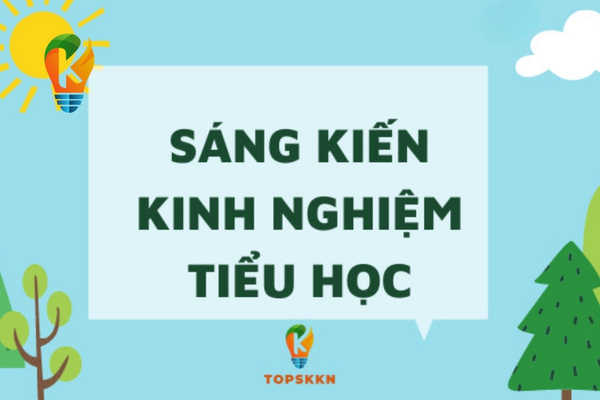 sáng kiến kinh nghiệm tiểu học